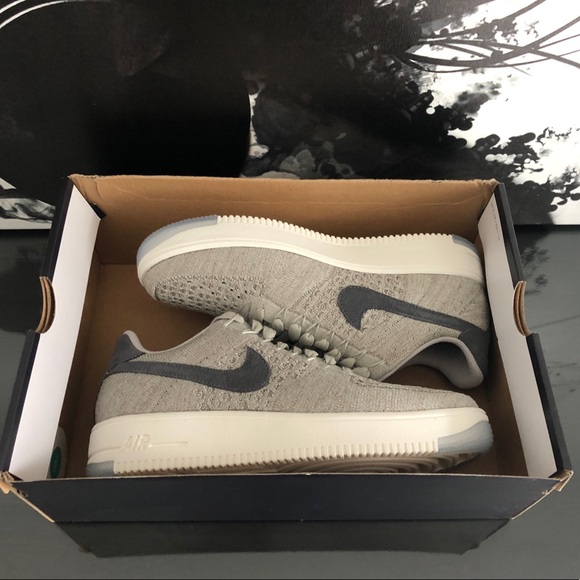 WOMENS NIKE AF1 FLYKNIT LOW AIR FORCE 1 | NEW - Picture 7 of 8